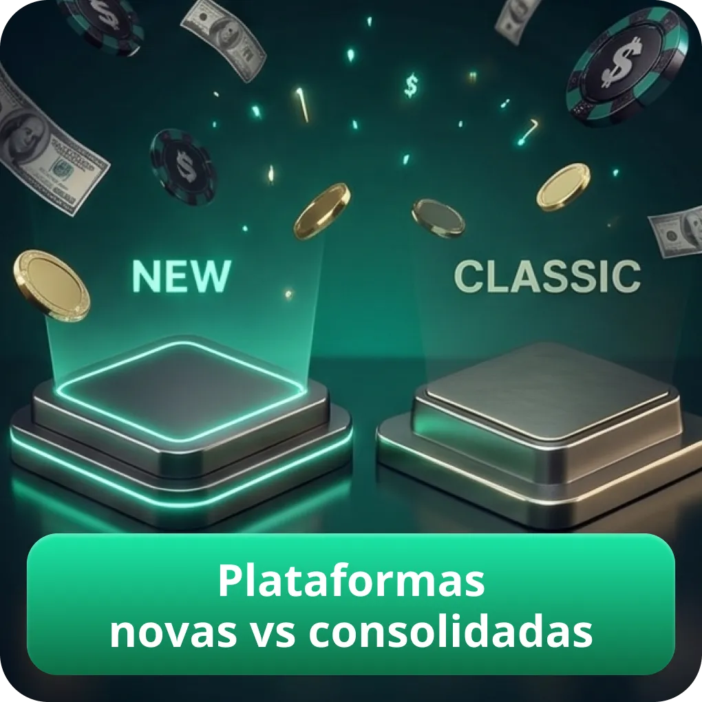 Plataformas novas vs consolidadas
